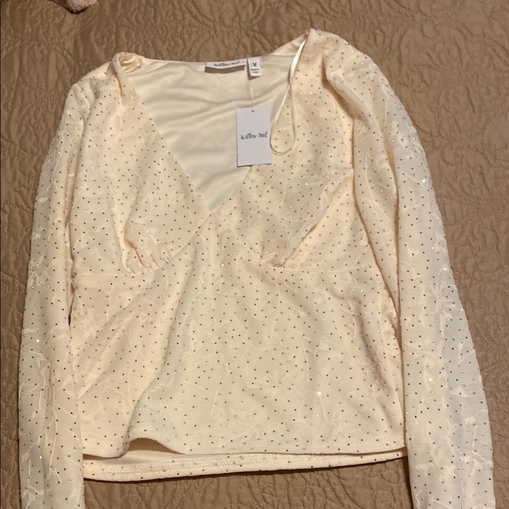 AFF Cream Long Sleeve Top
- NEVER WORN!!